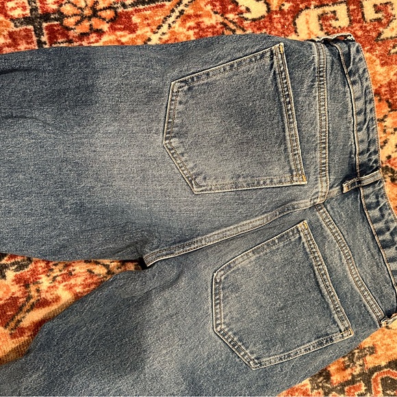 Zara High Rise Slim Fit Ripped Jeans - Picture 5 of 8